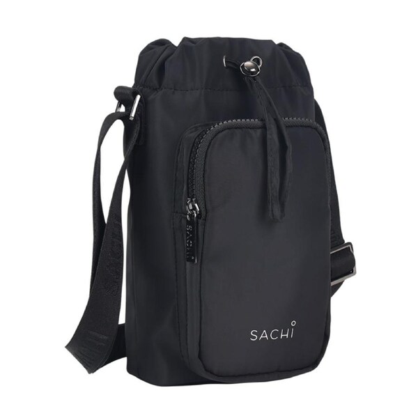 Sachi Crossbody Lite Insulated Bottle Bag - Black