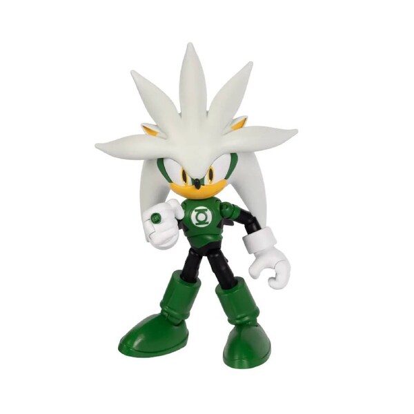 Sonic the Hedgehog X DC Silver as Green Lantern 5 inch Action Figure