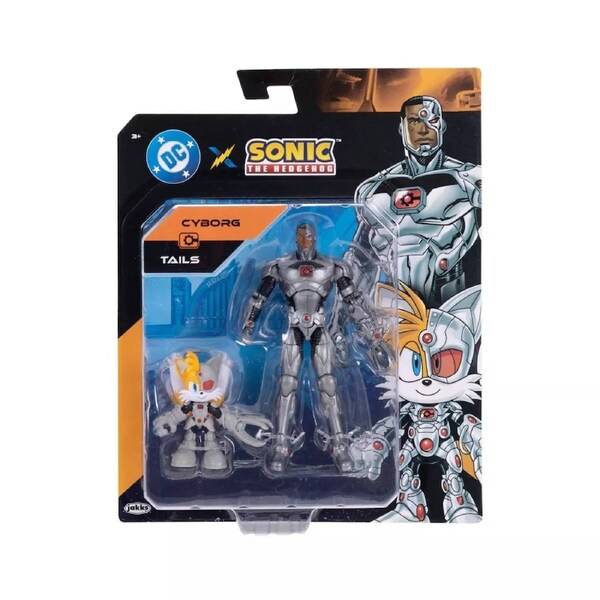 Sonic the Hedgehog X DC Cyborg and Tails as Cyborg 5 inch Action Figure 2 Pack