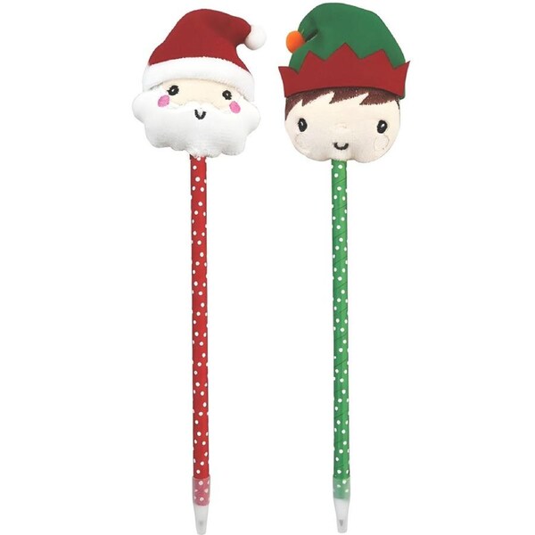 Plush Christmas Character Pen Assorted