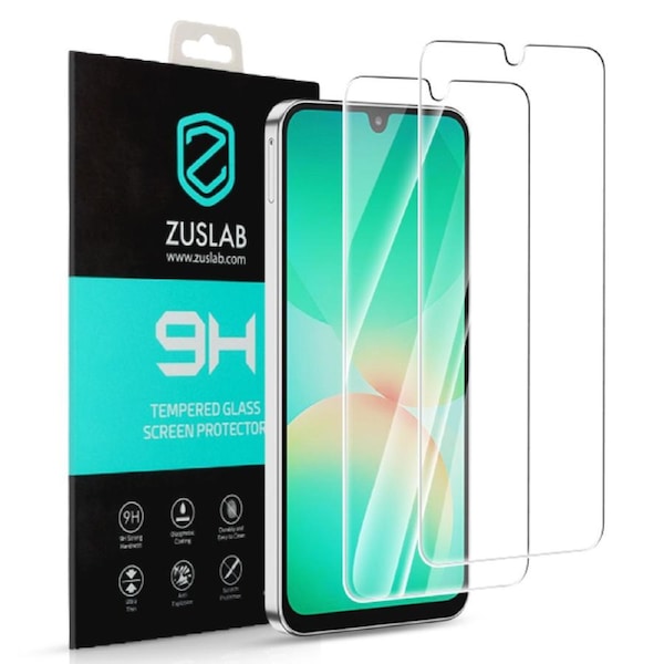 [2 Pack] ZUSLAB for Samsung Galaxy A17 5G Screen Protector Tempered Glass 9H Hardness (2025) - Clear