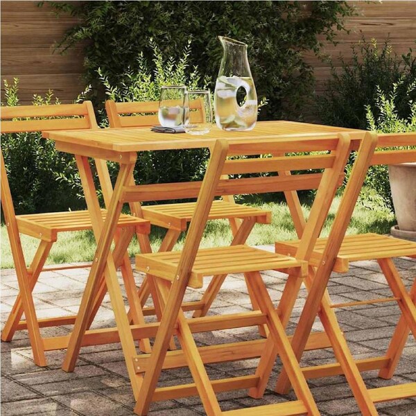 Garden Table Folding Brown 90 x 55 x 75 cm Solid Acacia wood vidaXL