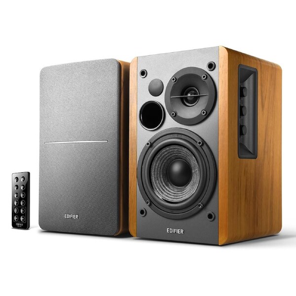 Edifier R1280DB Powered Bluetooth Bookshelf Speakers - Optical Input - Wood
