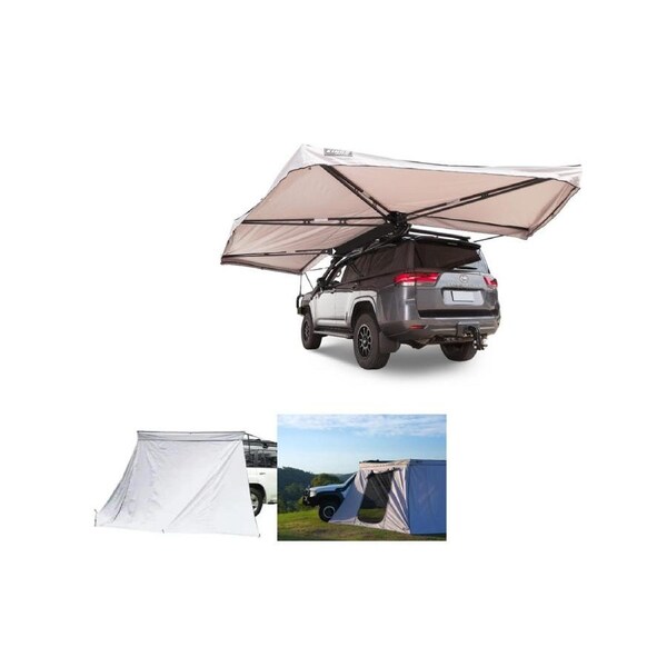 Kings Plus 270° Tourer XL Freestanding Awning MKII + Walln Door +Wall