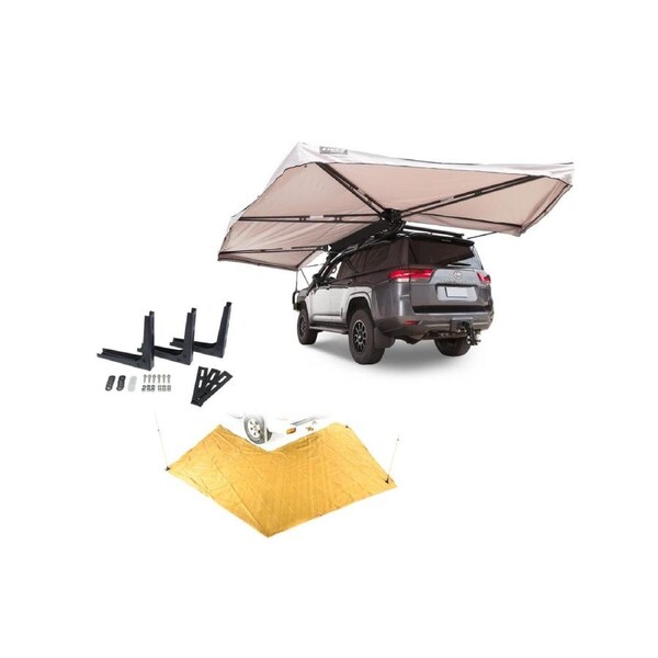 Kings Plus 270° Tourer XL Freestanding Awning MKII + Bracket + 270 Mesh Floor