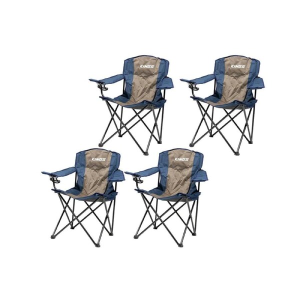 4 x Adventure Kings Essential Camping Chairs Light Portable Outdoor Beach Fishing