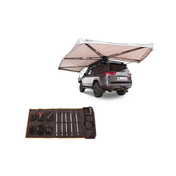 Kings Plus 270° Tourer XL Freestanding Awning MKII + 5 Bar LED Camp Light Kit