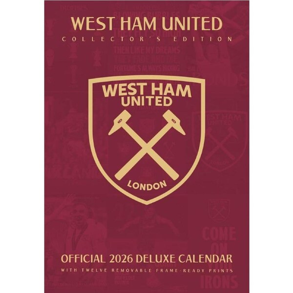 West Ham United FC Deluxe Calendar 2026