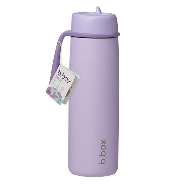 B.Box Insulated Flip Top Bottle 690ml Lilac Love
