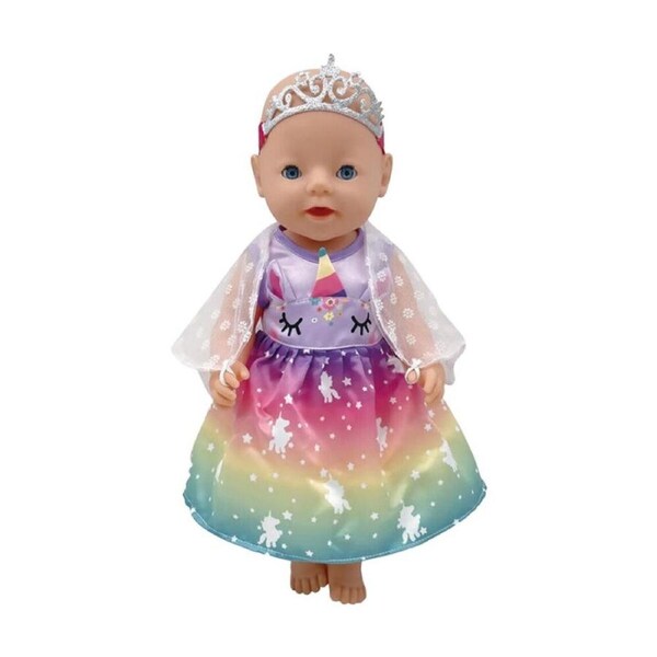 7pc ABT Kids Drink N Wet Girl Baby Doll With Accessories 45cm