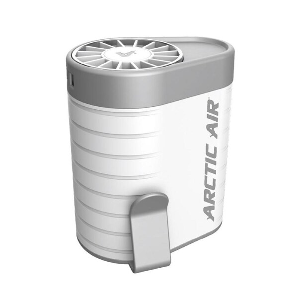 Arctic Air Breeze Jet Cordless Wearable Air Cooler, 3-Speed, Lightweight Clip-On Neck and Waist Fan for Travel, Outdoors, Camping, or Indoor Use