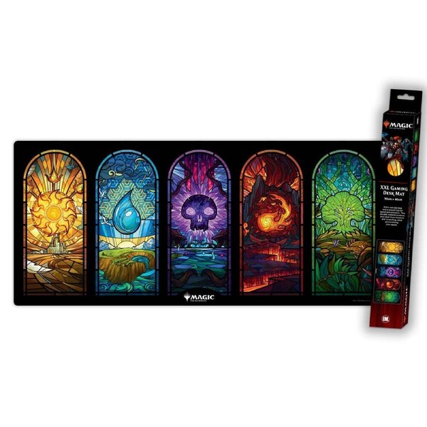 Magic the Gathering Stained Glass XXL Mouse Pad Gaming Mat Accessory