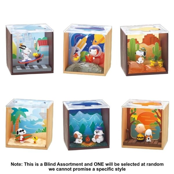 Re-Ment Snoopy Scenery Box Mini Figure Blind Box