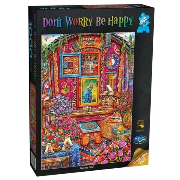 Don't Worry Be Happy Gypsy Soul 1000 Piece Jigsaw Puzzle