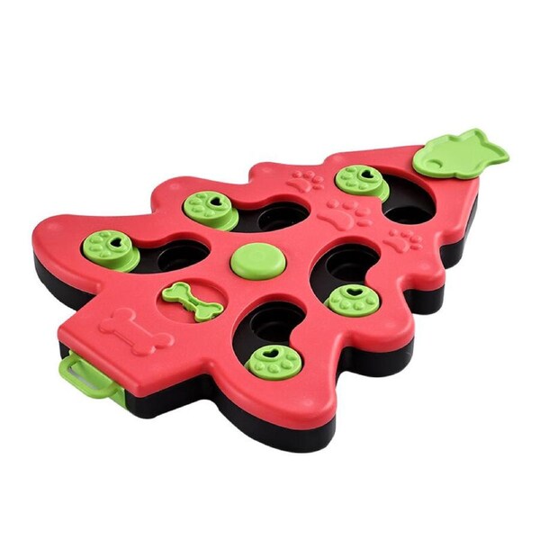 YES4PETS Dog Cat Toy Christmas Tree Training Puzzle Treat Kitten Puppy Interactive Feeding Toys