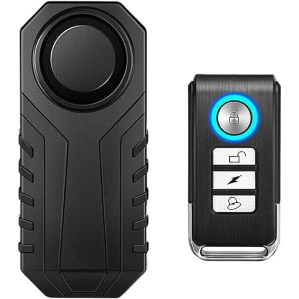 113dB Bike Motorcycle Alarm Anti-Theft Vibration Bicycle Security with Remote