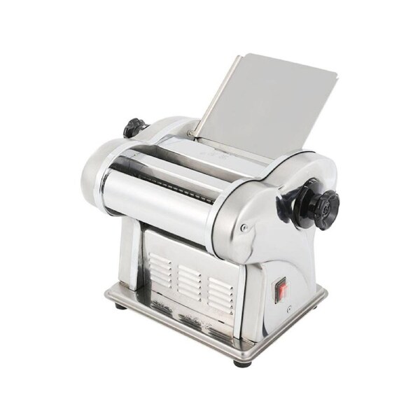 Advwin Electric Pasta Machine, Automatic Pasta Maker with 140mm Roller, 6 Gear Adjustion,1.5mm/4mm Blade Thinkness,1-4mm Dough Thickness Silver