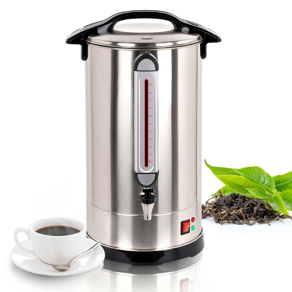 Advwin 16L Electric Hot Water Urn, Commercial Water Boiler & Hot Beverage Dispenser, Stainless Steel Boiling Water Dispenser,Hot Water Maker