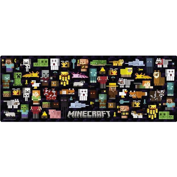 Minecraft - Mobs and Characters Large Gaming Desk Mat