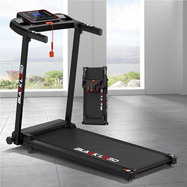 BLACK LORD Treadmill Electric Home Gym Fitness Foldable Running Machine Incline