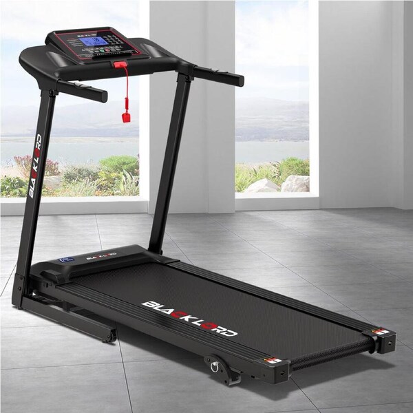 BLACK LORD Treadmill Electric Home Gym Fitness Exercise Equipment Incline 450mm