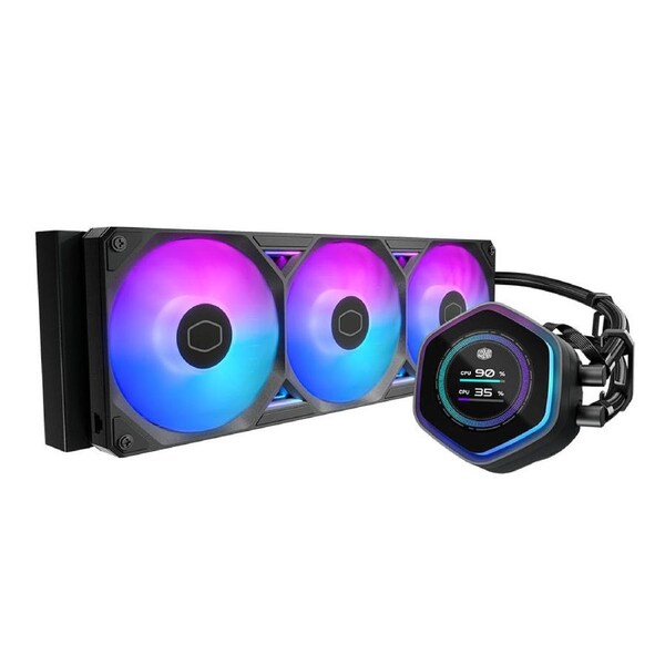Cooler Master MasterLiquid 360 Atmos II LCD ARGB CPU Cooler Black [MLX-D36M-A25SZ-L1]