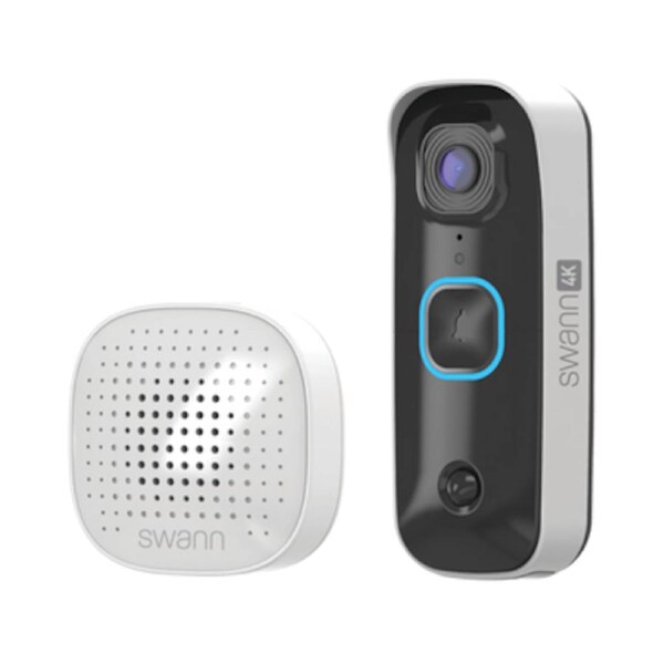 SwannBuddy4K Video Doorbell with SwannShield AI Voice Assistant