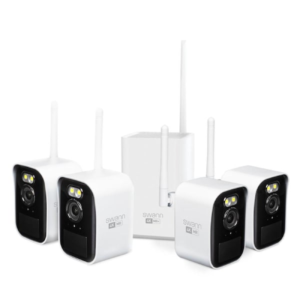 Swann MaxRanger4K™ Mini Long-Range Wireless Security System with 4 Cameras