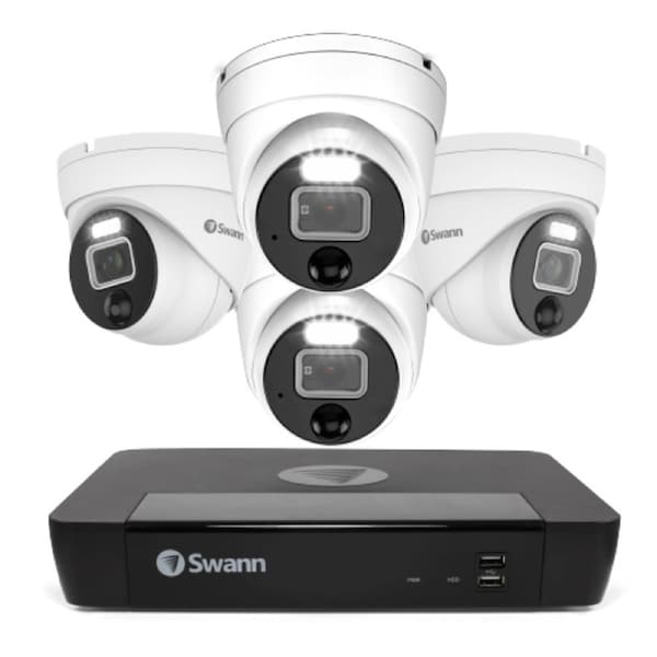 4 Camera 8 Channel 6K 12MP Mega HD Professional NVR Security System