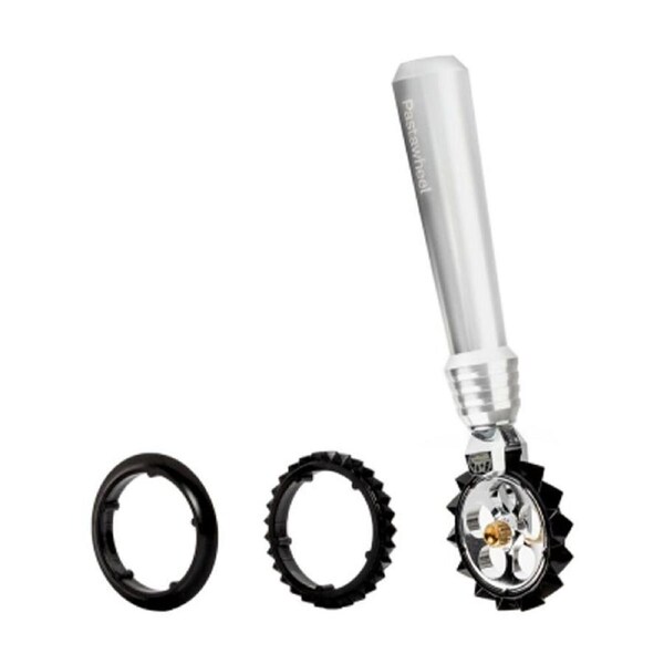 Marcato Premium Pastawheel/Cutter w/Smooth & Wide/Narrow Zigzag Cut Silver