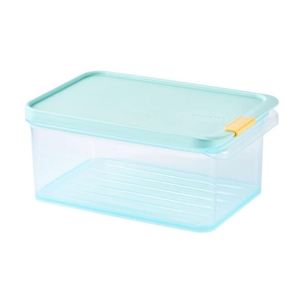 LocknLock Freezer Fit Food Container Microwave Safe w/45ml Divider 1.65L Blue