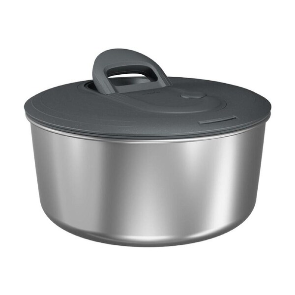 Zyliss Easy Spin Stainless Steel Salad Spinner/Strainer Kitchen Gadget Small