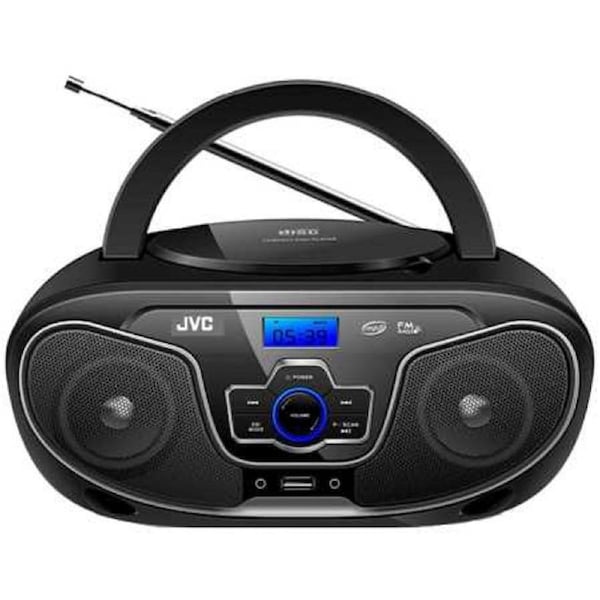 JVC Bluetooth Boombox - Portable Wireless Music CD Player USB/MP3/FM Radio