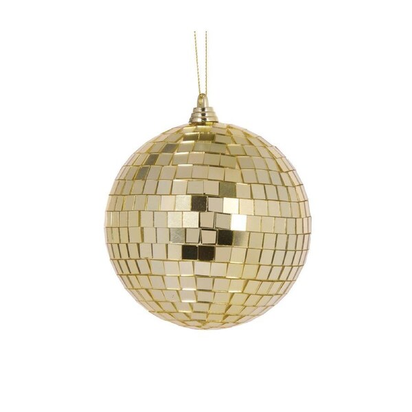 Disco Bauble Gold 10cm