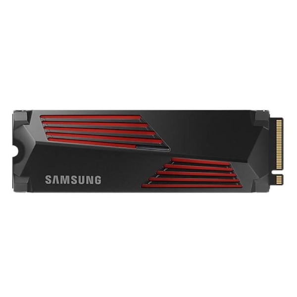 Samsung 990 Pro 2TB with Heatsink Gen4 NVMe SSD 7450MB/s 6900MB/s R/W 1550K/1200K IOPS 1200TBW 1.5M Hrs MTBF for PS5 5yrs Wty
