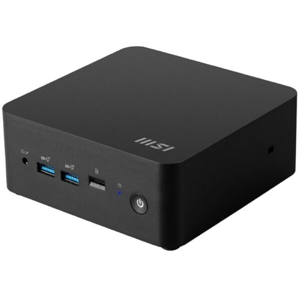 MSI Cubi NUC 1M-016BAU miniPC barebone, Black Intel Core 5-120U DDR5 64GB 2*M.2 2*HDMI *TBT 2 LAN/Wifi6E Card Reader Switch Cabl 3Y