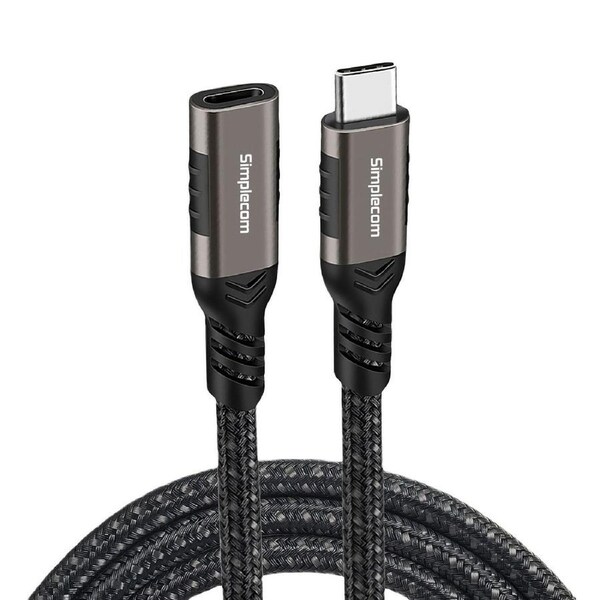 Simplecom CAU620 USB-C Male to Female Extension Cable USB 3.2 Gen2 PD 100W 20Gbps 2M