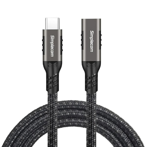 Simplecom CAU610 USB-C Male to Female Extension Cable USB 3.2 Gen2 PD 100W 20Gbps 1M