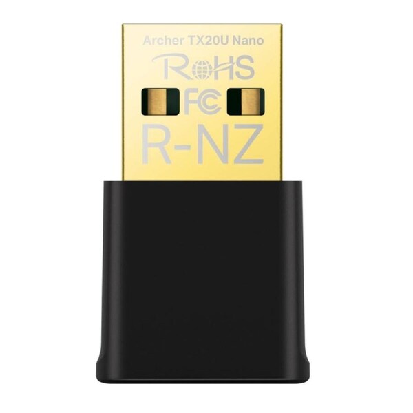 TP-Link Archer TX20U Nano AX1800 Nano Wi-Fi 6 Wireless USB Adapter, 1201 Mbps at 5 GHz + 574 Mbps at 2.4 GHz, Internal Antennas, USB 3.0