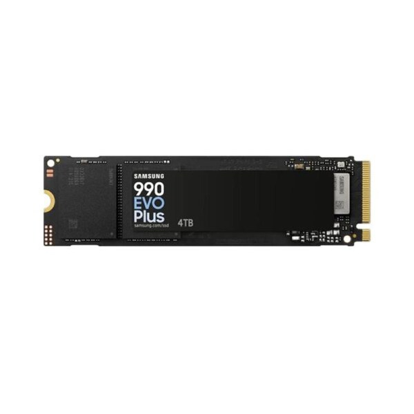 Samsung 990 EVO Plus 4TB PCIe Gen5 NVMe SSD 7250MB/s 6300MB/s R/W 1050K/1400K IOPS 2400TBW 1.5M hrs V-NAND TLC AES 256-bit Encryption 5yr wty