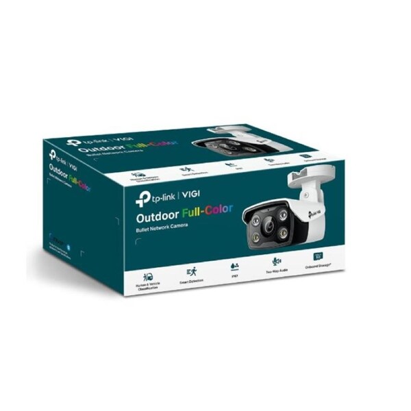 TP-Link VIGI 4MP C340(6mm) Outdoor Full-Colour Bullet Network Camera, 6mm Lens, Smart Detection, 3YW