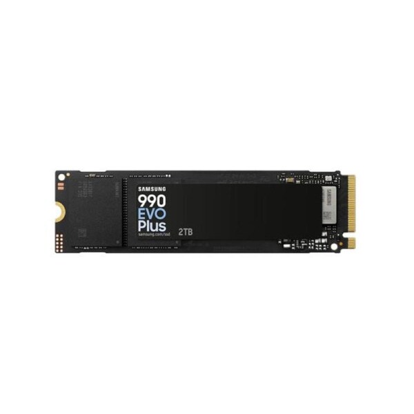 Samsung 990 EVO Plus 2TB PCIe Gen5 NVMe SSD 7250MB/s 6300MB/s R/W 1000K/1350K IOPS 1200TBW 1.5M hrs V-NAND TLC AES 256-bit Encryption 5yr wty