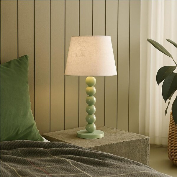 Pearl Orb Table Lamp - Sage