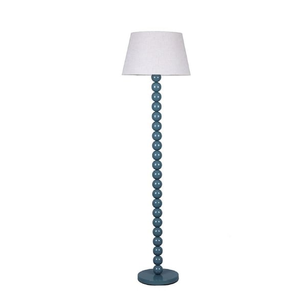 Pearl Orb Floor Lamp - Cyan