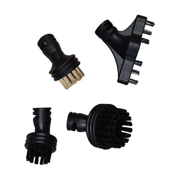 4pc Wertheim Dual Steam Plus Brush Accessory Set For Sauber Grout Tile