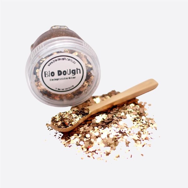 Golden Glitter Biodegradable, Eco-Friendly, Non-Toxic Glitter for Kids