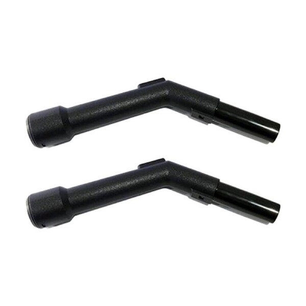 2PK Universal 32mm Black BEP Handle with Clip Ring & Swivel End PVC