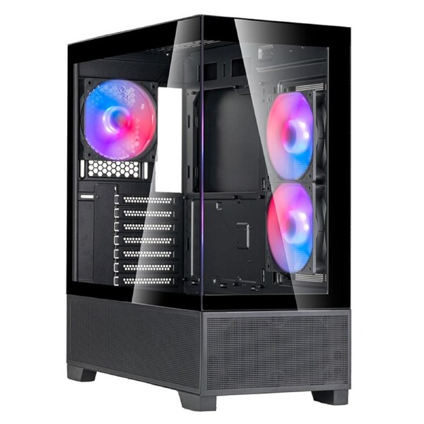 SilverStone Lucid 05 ARGB Panoramic Tempered Glass ATX Case (SST-LD05-B-ARGB)