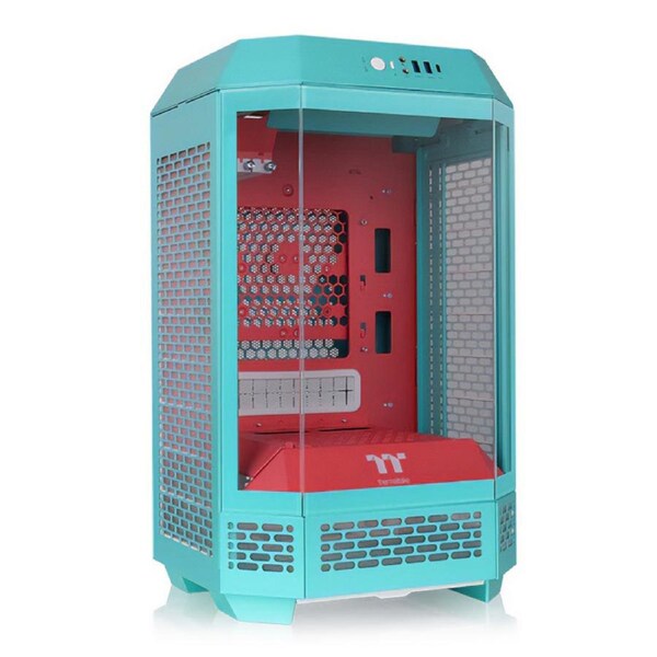 Thermaltake The Tower 250 Mini Tower mini-ITX Case - Mint Strawberry (CA-1Z9-00SLWN-00)