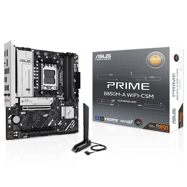 Asus Prime B850M-A WIFI CSM AM5 mATX Motherboard (PRIME B850M-A WIFI-CSM)